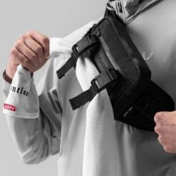 0197. Small Crossbody Bag - Black "Grid" -Fashion Shop GRID CrossbodyBag1