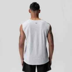 1060. Creora® Cotton Modal Cutoff Tank - Heather Grey -Fashion Shop HEATHERGREY 1060 Creora CutoffTank 14