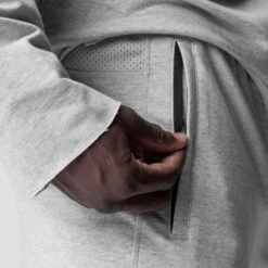 0956. Micro-Terry Jogger - Heather Grey -Fashion Shop HEATHERGREY MicroTerryJogger5