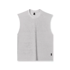 1092. Towel Terry Cutoff - Heather Grey