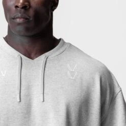 0945. Micro-Terry Warm-Up Tee - Heather Grey -Fashion Shop HEATHERGREY WarmUpTee2