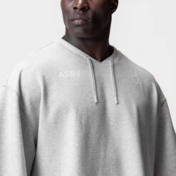 0945. Micro-Terry Warm-Up Tee - Heather Grey -Fashion Shop HEATHERGREY WarmUpTee3