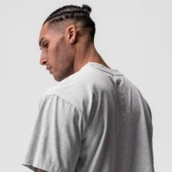 0797. Tech Essential™ Relaxed Tee - Heather Grey "Space Bracket" -Fashion Shop HeatherGrey Cyber TechTee2