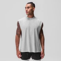 0845. Tech Essential™ Rocker Cutoff - Heather Grey -Fashion Shop HeatherGrey TechCutoff f0cb2516 11a3 4482 bd7b 9f030c8a54a8