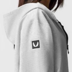 ASRV X Equinox Sorona® French-Terry Oversized Zip Hoodie - Heather Grey -Fashion Shop HeatherGrey Terry ZipHoodie2