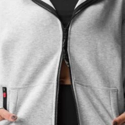 ASRV X Equinox Sorona® French-Terry Oversized Zip Hoodie - Heather Grey -Fashion Shop HeatherGrey Terry ZipHoodie4