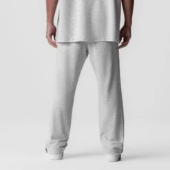 0957. Waffle Knit Relaxed Sweatpant - Heather Grey -Fashion Shop HeatherGrey WaffleKnitSweatpants1