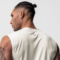 0757. AeroSilver® Cutoff Tank - Ivory Cream -Fashion Shop IVORYCREAM CutoffTank2