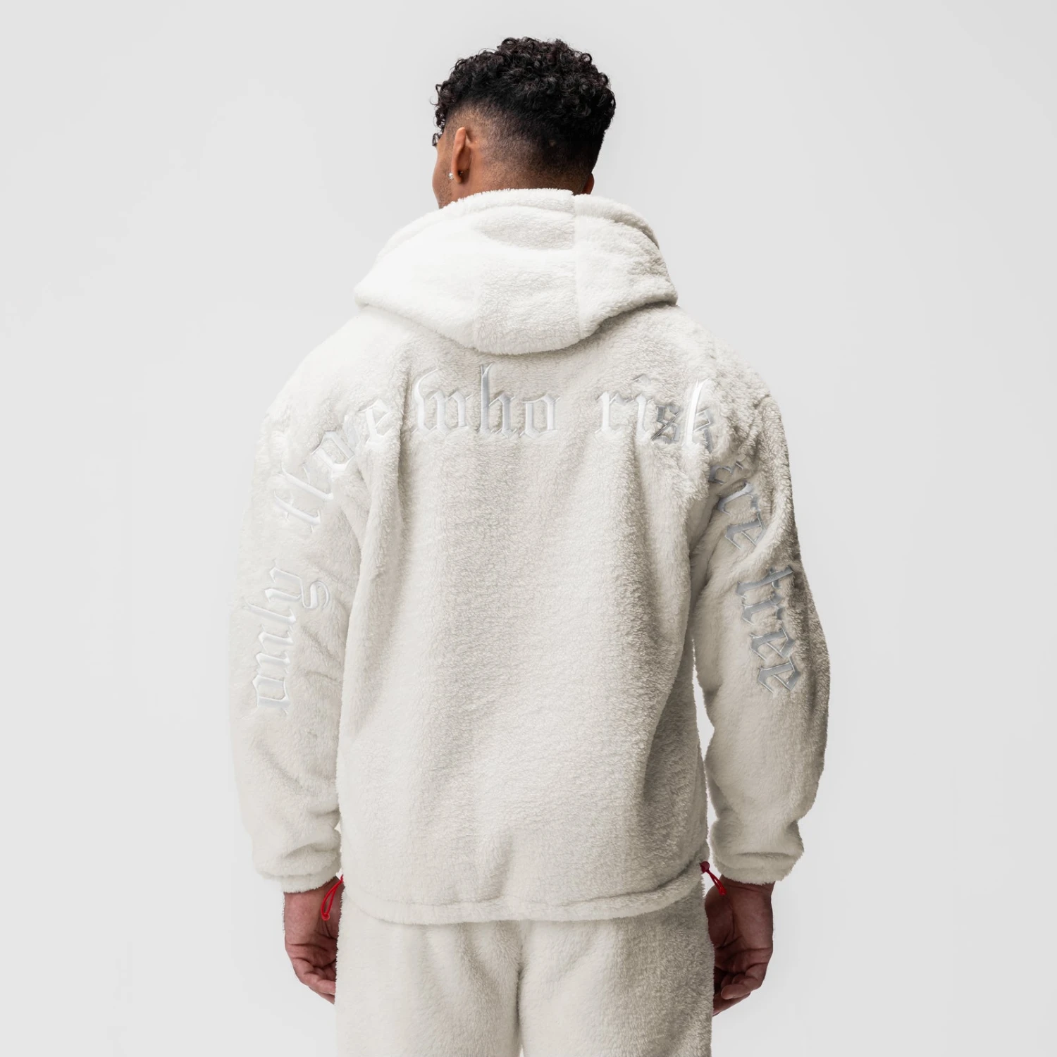 0887. Sherpa Recovery Full Zip Hoodie - Ivory Cream/White 5 0887. Sherpa Recovery Full Zip Hoodie - Ivory Cream/White - Image 3