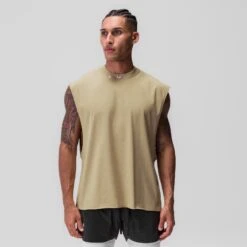 0845. Tech Essential™ Rocker Cutoff - Khaki 8 0845. Tech Essential™ Rocker Cutoff - Khaki -Fashion Shop Khaki TechCutoff 050a4be9 5215 4bde ac56 7236e1438cac