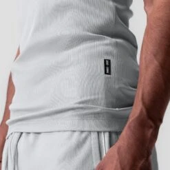 0986. Creora® Tech Ribbed Tank - Light Grey -Fashion Shop LIGHTGREY Creora RibbedTank3
