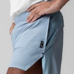 1064. Tetra-Lite® 6" Bonded Training Short - Light Sky -Fashion Shop LIGHTSKY 1064 TetraLite 6 TrainingShort 9