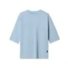1086. Supima® 3/4-Sleeve Oversized Tee - Light Sky -Fashion Shop LIGHTSKY Supima 3 4OversizedTee