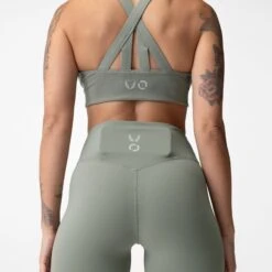 ASRV X Equinox Lycra® 7/8 Legging - Sage -Fashion Shop Legging Bra Sage Back Phone 3a1423e1 c3a8 4531 8895 86a2671c2507