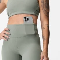 ASRV X Equinox Lycra® 7/8 Legging - Sage -Fashion Shop Legging Sage Hip Phone Pocket cede5752 debf 48a8 8c06 d62bf78683f8