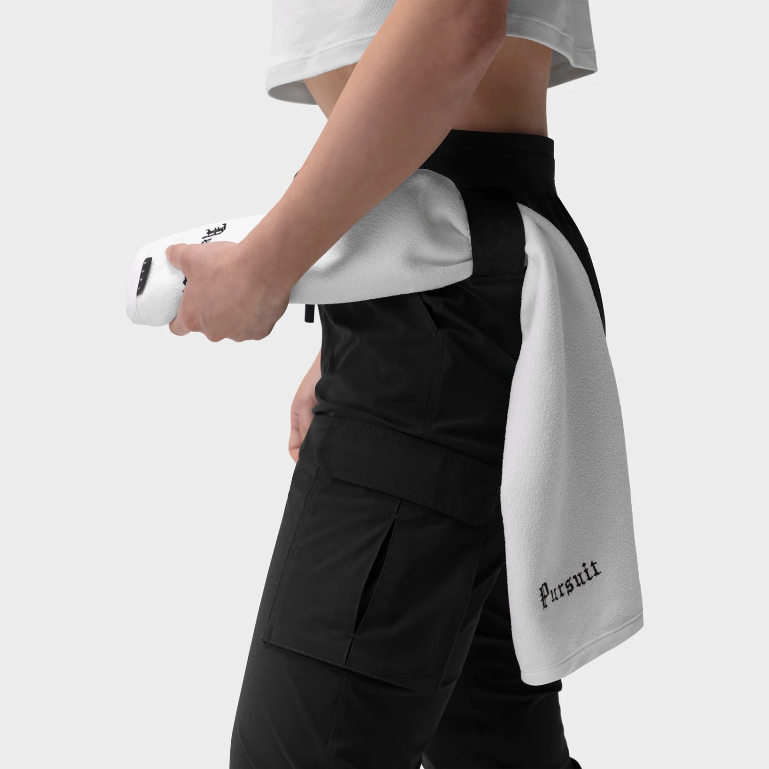 W032. Tetra-Lite® Cargo High Rib Jogger - Black 8 W032. Tetra-Lite® Cargo High Rib Jogger - Black - Image 6