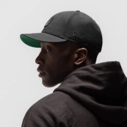 New Era® 59Fifty® Low Profile Hat - Black/Black "Wings" -Fashion Shop NewEra BLACK BLACK LowProHat 1