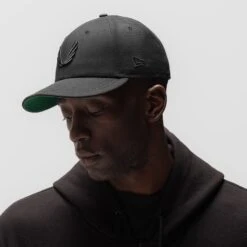 New Era® 59Fifty® Low Profile Hat - Black/Black "Wings" -Fashion Shop NewEra BLACK BLACK LowProHat