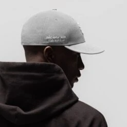 New Era® 59Fifty® Low Profile Hat - Grey/White "Wings" -Fashion Shop NewEra GREY LowProHat 1