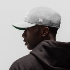 New Era® 59Fifty® Low Profile Hat - Heather Grey/White "Wings" -Fashion Shop NewEra HEATHERGREY LowProHat 2