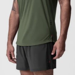 0948. Laser-Vent™ Established Tee - Olive -Fashion Shop OLIVE 0948 EstTee3