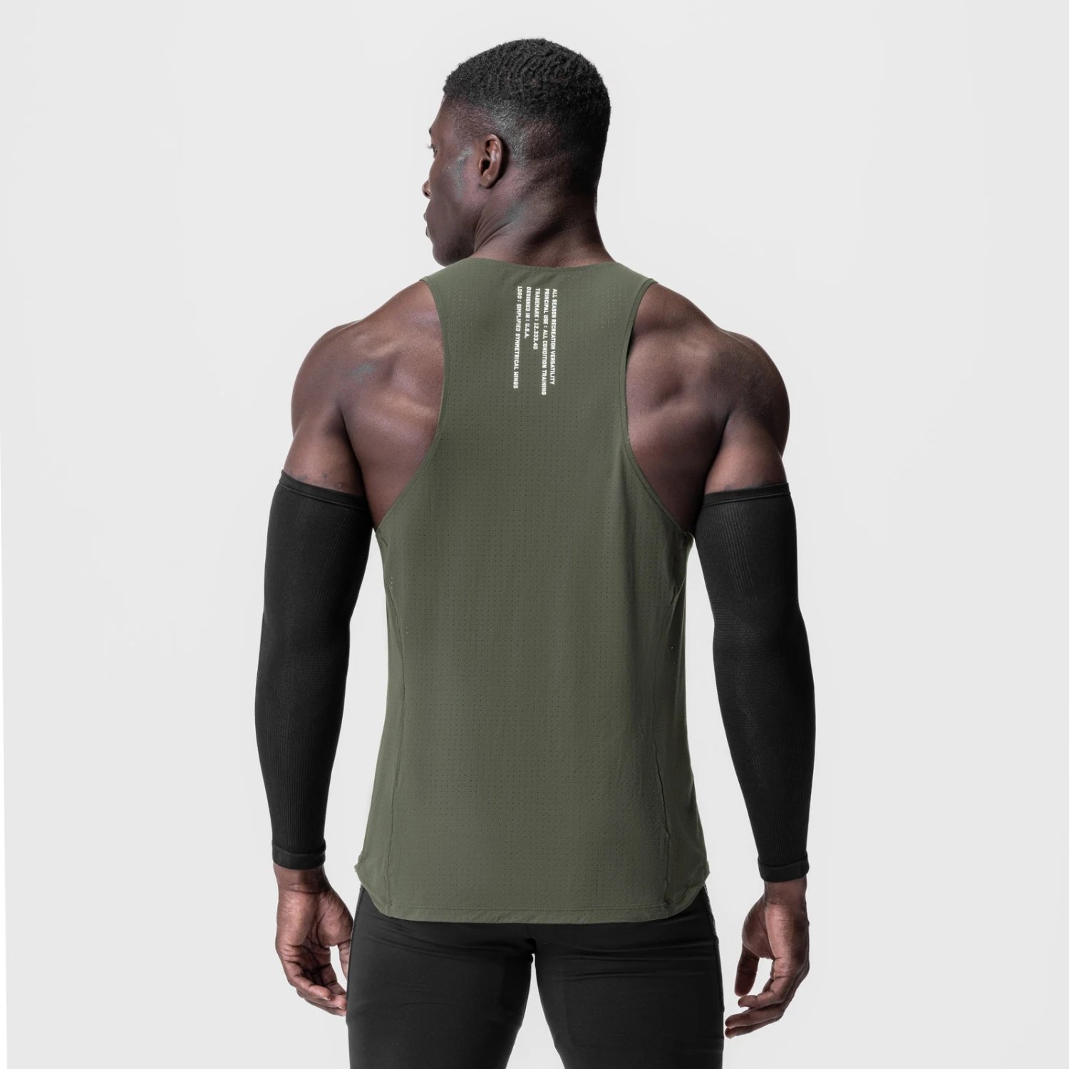 0949. Laser-Vent™ Singlet Tank - Olive 6 0949. Laser-Vent™ Singlet Tank - Olive - Image 4