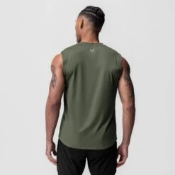0757. AeroSilver® Cutoff Tank - Olive -Fashion Shop OLIVE CutoffTank1