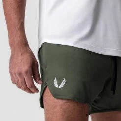0993. AeroSilver® 5" Linerless Short - Olive -Fashion Shop OLIVE LinerlessShorts2