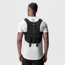 0899. 2-in-1 Packable Run Vest - Black -Fashion Shop RUNVEST1