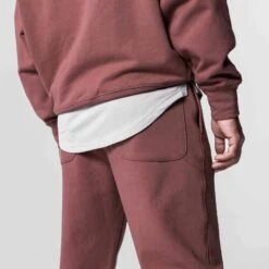 0655. Tech-Terry™ Oversized Sweats - Red Earth -Fashion Shop Red Earth Sweatpant BackPocket