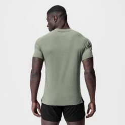 0919. Supima® Fitted Tee - Sage 9 0919. Supima® Fitted Tee - Sage -Fashion Shop SAGE FittedTee1