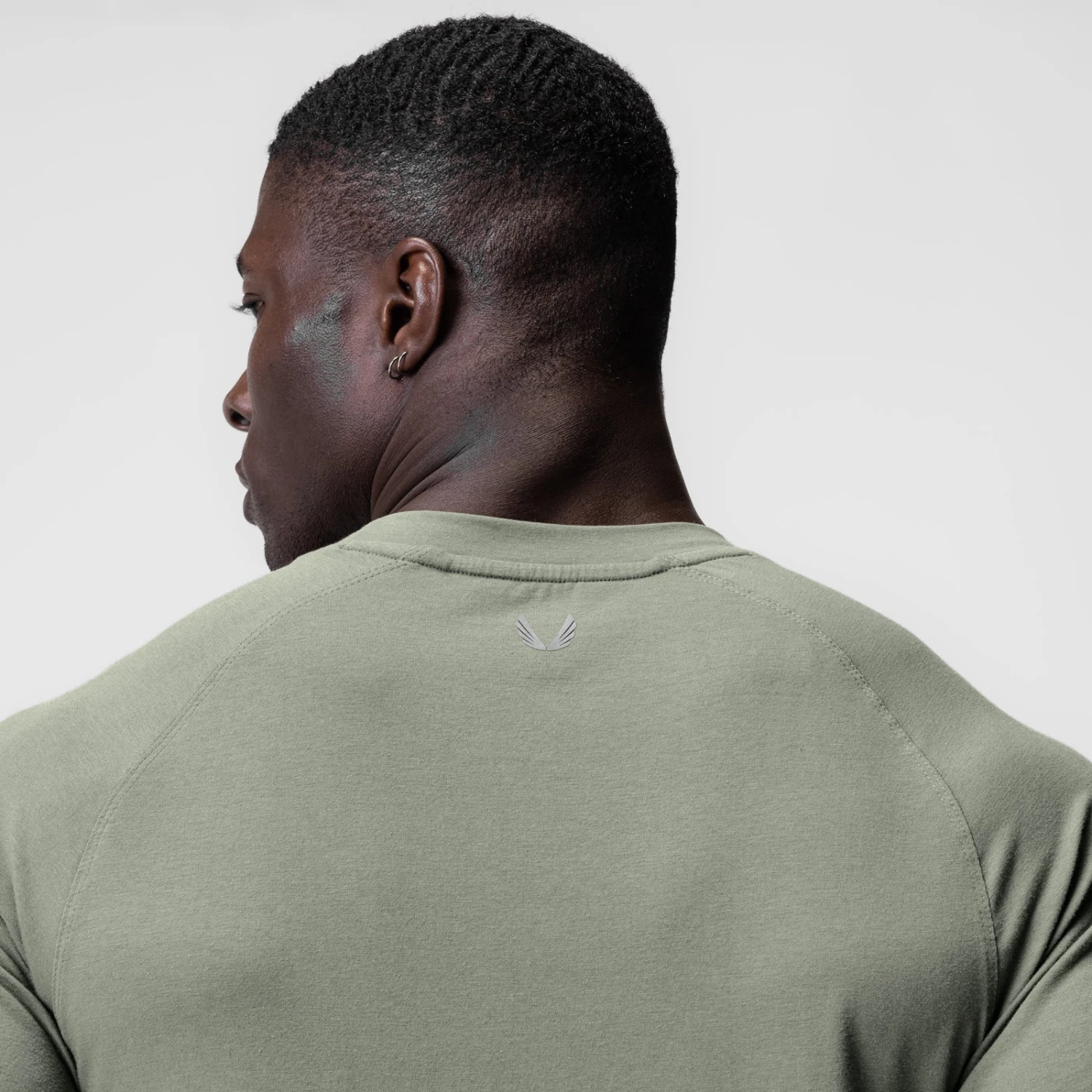 0919. Supima® Fitted Tee - Sage 6 0919. Supima® Fitted Tee - Sage - Image 4