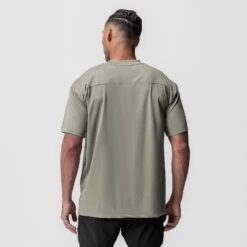 0822. AeroSilver® Oversized Tee - Sage -Fashion Shop SAGE OversizedTee1