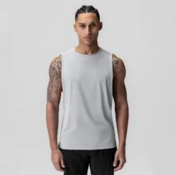1061. Ice-Skin™ Muscle Tank - Slate Grey 8 1061. Ice-Skin™ Muscle Tank - Slate Grey -Fashion Shop SLATEGREY 1061 IceSkin MuscleTank 1