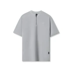 1087. Tetra-Lite® Ice Zip Tee - Slate Grey