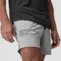 0942. Aerotex™ 5" Training Short - Slate Grey -Fashion Shop SLATE TrainingShort2
