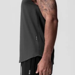 0757. AeroSilver® Cutoff Tank - Space Grey -Fashion Shop SPACEGREY CutoffTank3