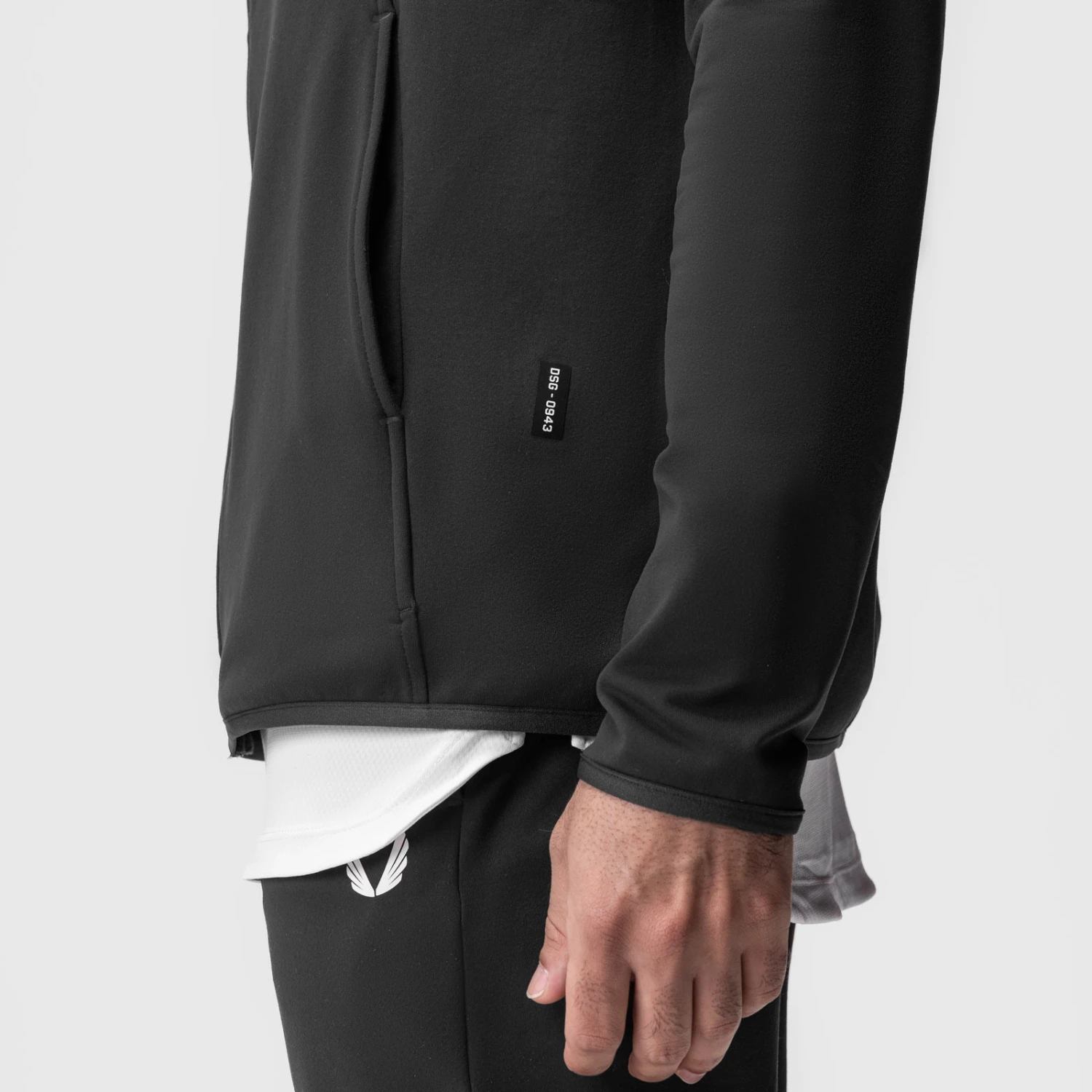 0943. Performance Fleece Zip Hoodie - Space Grey 9 0943. Performance Fleece Zip Hoodie - Space Grey - Image 7