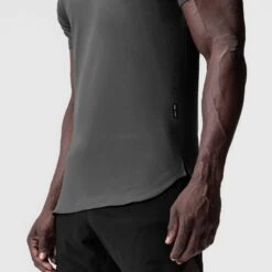 0767. Supima® Established Tee - Space Grey -Fashion Shop SPACEGREY Supima EstTee3