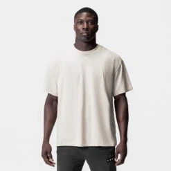 0797. Tech Essential™ Relaxed Tee - Stone/White "OTWR" -Fashion Shop STONE White OTWRAF