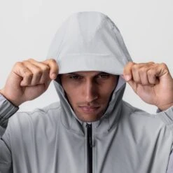 0717. Weather-Ready Anorak Jacket - Slate Grey "Patch" -Fashion Shop SlateGrey AnorakJacket3