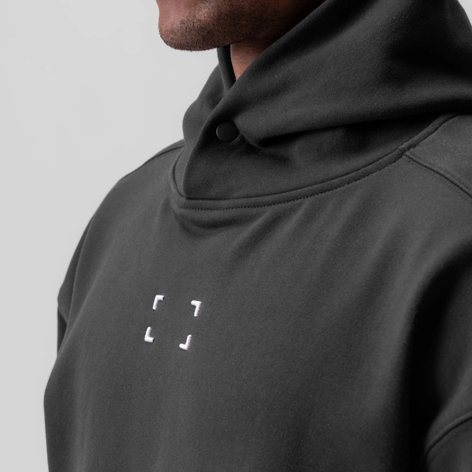 0648. Tech-Terry™ Hoodie - Space Grey "Space Bracket" 6 0648. Tech-Terry™ Hoodie - Space Grey "Space Bracket" - Image 4