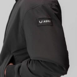 0858. Ripstop Insulated Bomber Jacket - Space Grey -Fashion Shop SpaceGreyi BomberJacket 2