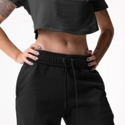 ASRV X Equinox Sorona® French-Terry Oversized Jogger - Black -Fashion Shop Terry Jogger Black Waistband Down cdd68e92 663c 4734 b6dd 3682766f0111