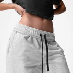 ASRV X Equinox Sorona® French-Terry Oversized Jogger - Heather Grey -Fashion Shop Terry Jogger Heather Waistband Down cae5fc5d 22ea 4647 875d b413b2c3b785