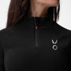 ASRV X Equinox Performance Quarter Zip - Black -Fashion Shop Thermal Quarterzip Black Neck af2e0fb9 83b7 49fc b26e 68d37cc1da58