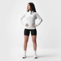 ASRV X Equinox Performance Quarter Zip - Ivory Cream