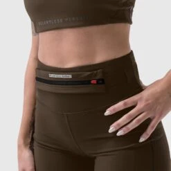 W029. Lycra® 3-in-1 Biker Short - Dark Earth -Fashion Shop W029 dark earth 6