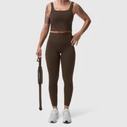 W030. Lycra® 3-in-1 Legging - Dark Earth -Fashion Shop W030 dark earth 10