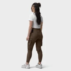 W032. Tetra-Lite® Cargo High Rib Jogger - Dark Earth -Fashion Shop W032 dark earth 5